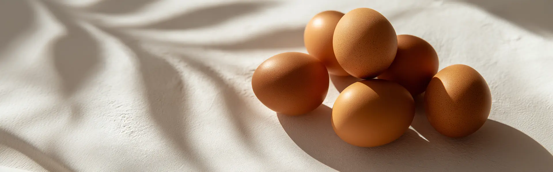 Happy hen brown eggs